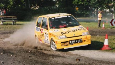 Jacek Sikora i Marek Kaczmarek - Fiat Cinquecento Sporting.